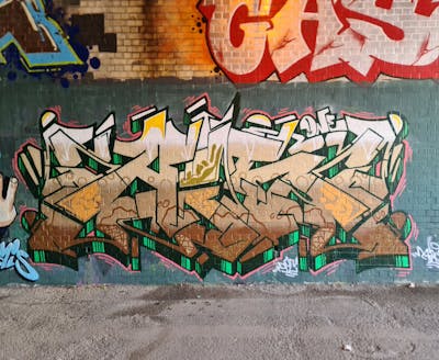 Brown Stylewriting by Aisone, DPC, TWO and WC. This Graffiti is located in Leicester, United Kingdom and was created in 2024.