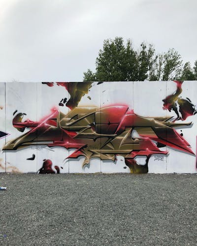 Brown and Colorful Stylewriting by Köter. This Graffiti is located in Leipzig, Germany and was created in 2020. This Graffiti can be described as Stylewriting, Futuristic and Wall of Fame.