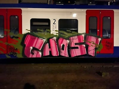 Coralle Stylewriting by Ghost. This Graffiti is located in Berlin, Germany and was created in 2022. This Graffiti can be described as Stylewriting and Trains.