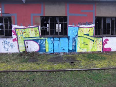 Colorful Street Bombing by Riots. This Graffiti is located in Oschatz, Germany and was created in 2008.