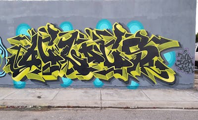 Black and Colorful Stylewriting by Oclocs. This Graffiti is located in Mexicali, Mexico and was created in 2020.