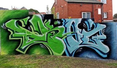 Colorful Stylewriting by Dkeg. This Graffiti is located in Leeds, United Kingdom and was created in 2021. This Graffiti can be described as Stylewriting and Wall of Fame.