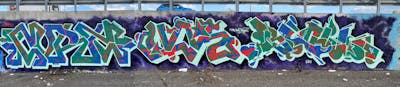 Colorful Stylewriting by OneBlow, TBT crew, Uor and blow. This Graffiti is located in Roma, Italy and was created in 2021. This Graffiti can be described as Stylewriting and Abandoned.