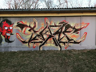 Colorful Stylewriting by Skaf, ATC and ONB. This Graffiti is located in Bitterfeld, Germany and was created in 2022. This Graffiti can be described as Stylewriting and Characters.