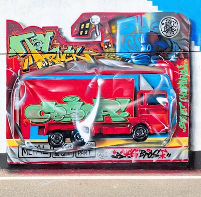 Colorful Stylewriting by Ceser87 and ceser. This Graffiti is located in Milano, Italy and was created in 2022. This Graffiti can be described as Stylewriting, Characters and 3D.