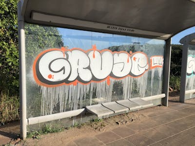 White Stylewriting by Grude. This Graffiti is located in salvador, Brazil and was created in 2021.