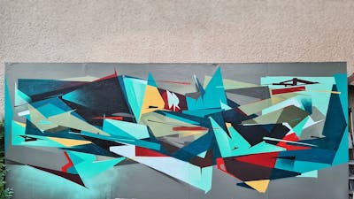 Colorful Stylewriting by Dr Clark. This Graffiti is located in Metz, France and was created in 2021. This Graffiti can be described as Stylewriting, Futuristic and Canvas.