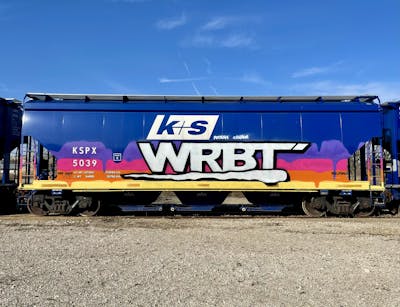 Colorful and White Trains by We Ride By Train. This Graffiti is located in San Diego, United States and was created in 2022. This Graffiti can be described as Trains, Stylewriting and Freights.