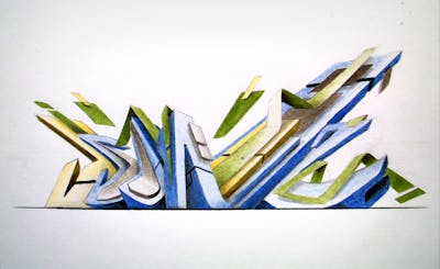 Light Blue and Light Green Blackbook by Bilos. This Graffiti is located in Argentina and was created in 2008. This Graffiti can be described as Blackbook.