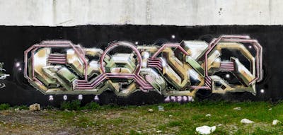 Colorful Stylewriting by MONK. This Graffiti is located in LISBON, Portugal and was created in 2021. This Graffiti can be described as Stylewriting, Futuristic and Wall of Fame.