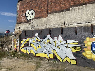 Chrome Stylewriting by Gems 783. This Graffiti is located in Newcastle upon Tyne, United Kingdom and was created in 2021.