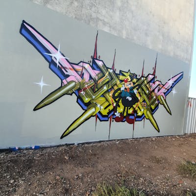 Colorful Stylewriting by ADVRT. This Graffiti is located in Australia and was created in 2022. This Graffiti can be described as Stylewriting and Characters.