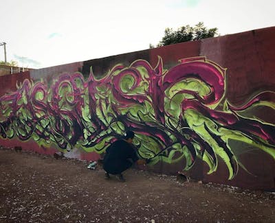 Colorful Stylewriting by Asoter, LTS, Kog and odv. This Graffiti is located in Aguascalientes, Mexico and was created in 2021. This Graffiti can be described as Stylewriting and Wall of Fame.