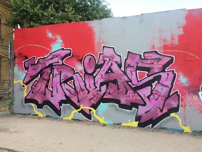 Coralle and Colorful Stylewriting by Trias. This Graffiti is located in Germany and was created in 2023. This Graffiti can be described as Stylewriting and Wall of Fame.