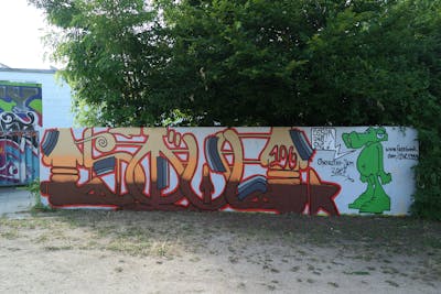Colorful Stylewriting by CesarOne.SNC. This Graffiti is located in Frankfurt am Main, Germany and was created in 2017. This Graffiti can be described as Stylewriting and Characters.