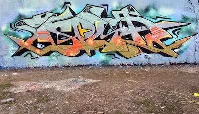 Colorful Stylewriting by split. This Graffiti is located in Germany and was created in 2022. This Graffiti can be described as Stylewriting and Wall of Fame.