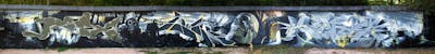 Grey Stylewriting by Posa, Searok, Rowdy, TMF and Kan. This Graffiti is located in Coburg, Germany and was created in 2018. This Graffiti can be described as Stylewriting, Characters and Wall of Fame.
