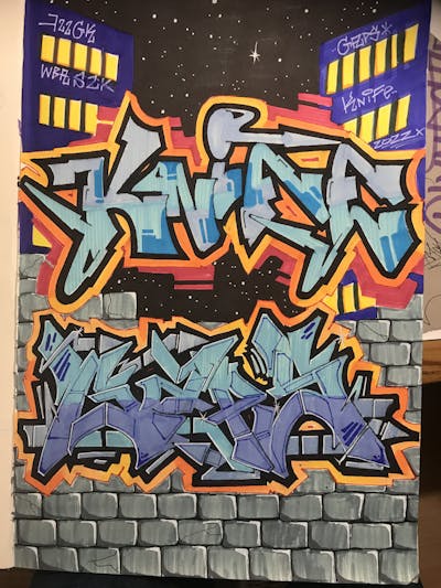 Colorful Blackbook by Gaps and Knife. This Graffiti is located in Hessen, Germany and was created in 2022.