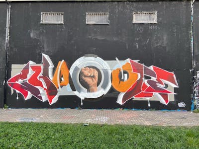 Colorful Wall of Fame by Chaote.imagers. This Graffiti is located in Leipzig, Germany and was created in 2022. This Graffiti can be described as Wall of Fame and Stylewriting.