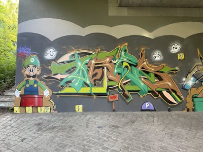 Colorful Stylewriting by ORES24. This Graffiti is located in HALLE, Germany and was created in 2022. This Graffiti can be described as Stylewriting, Wall of Fame and Characters.