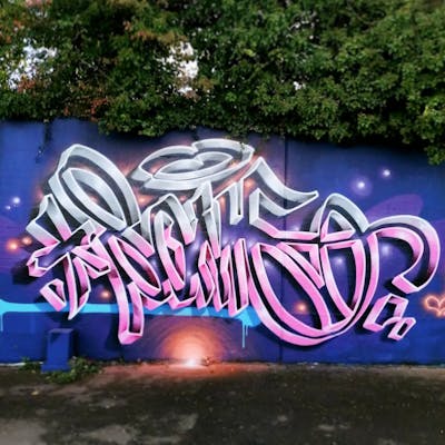 Colorful Stylewriting by Someone and Atelier wandART. This Graffiti is located in Basel, Switzerland and was created in 2022. This Graffiti can be described as Stylewriting and 3D.