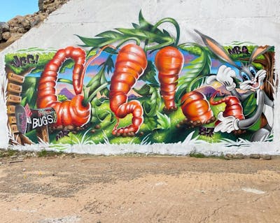 Colorful Stylewriting by Ceser87 and ceser. This Graffiti is located in Gran Canaria, Spain and was created in 2021. This Graffiti can be described as Stylewriting, 3D, Characters and Special.