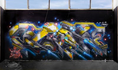 Colorful Stylewriting by MONK. This Graffiti is located in LISBON, Portugal and was created in 2019. This Graffiti can be described as Stylewriting, Futuristic, 3D and Wall of Fame.