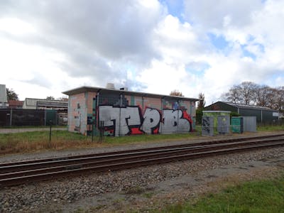 Chrome Stylewriting by TPB. This Graffiti is located in Netherlands and was created in 2021. This Graffiti can be described as Stylewriting and Line Bombing.