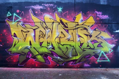 Colorful Stylewriting by Whyre87, Avid, Posk crew and KAC crew. This Graffiti is located in Bellinzona, Switzerland and was created in 2020.