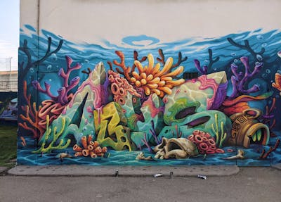 Colorful Stylewriting by Abys. This Graffiti is located in Marbache, France and was created in 2022. This Graffiti can be described as Stylewriting, Characters and 3D.