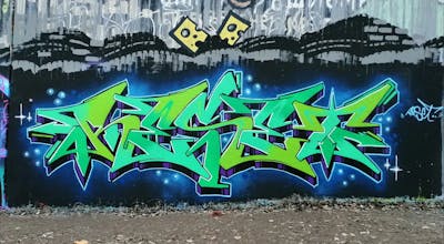 Light Green Stylewriting by Reset. This Graffiti is located in Hannover, Germany and was created in 2022.