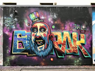 Colorful Characters by Glurak. This Graffiti is located in Berlin, Germany and was created in 2022. This Graffiti can be described as Characters, Stylewriting and Wall of Fame.
