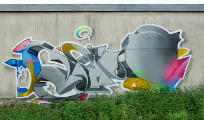 Colorful and Grey Stylewriting by Rambo and Rambo87. This Graffiti is located in Germany and was created in 2021. This Graffiti can be described as Stylewriting.