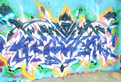 Violet and Colorful Stylewriting by Kuhr. This Graffiti is located in United States and was created in 2013.