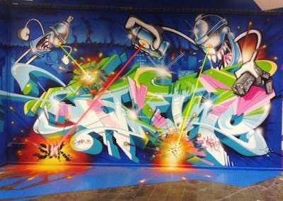 Colorful Stylewriting by Cantwo. This Graffiti is located in Germany and was created in 2019. This Graffiti can be described as Stylewriting and Characters.