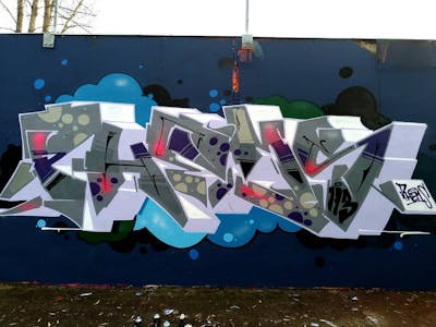 Colorful Stylewriting by Fems173 and fems. This Graffiti is located in lublin, Poland and was created in 2019. This Graffiti can be described as Stylewriting.
