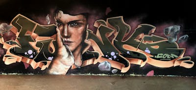 Colorful Characters by Graff.Funk and Chr15. This Graffiti is located in Döbeln, Germany and was created in 2023. This Graffiti can be described as Characters, Abandoned and Stylewriting.