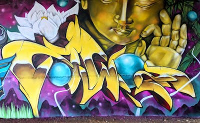 Yellow and Colorful Stylewriting by SQWR. This Graffiti is located in United Kingdom and was created in 2024. This Graffiti can be described as Stylewriting and Characters.