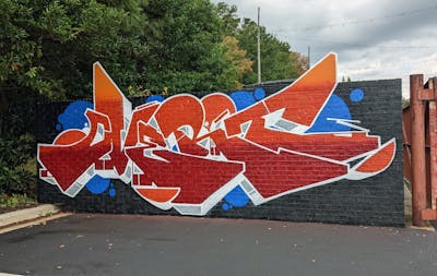 Orange and White Stylewriting by OVERT. This Graffiti is located in United States and was created in 2022.