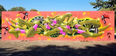 Colorful Stylewriting by angst. This Graffiti is located in Bitterfeld, Germany and was created in 2019. This Graffiti can be described as Stylewriting, 3D and Wall of Fame.