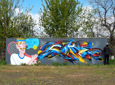 Colorful Stylewriting by Coke and Suzie. This Graffiti is located in Budapest, Gambia and was created in 2021. This Graffiti can be described as Stylewriting and Characters.