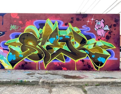 Colorful Stylewriting by Siek. This Graffiti is located in Baltimore, United States and was created in 2021. This Graffiti can be described as Stylewriting, Special and Characters.