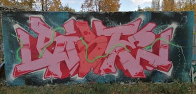 Coralle Stylewriting by BISTE. This Graffiti is located in MÜNSTER, Germany and was created in 2021.