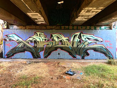 Colorful Stylewriting by Xhale. This Graffiti is located in Perth, Australia and was created in 2022. This Graffiti can be described as Stylewriting and Wall of Fame.