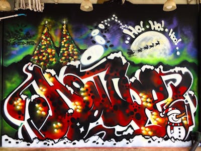 Colorful and Red Stylewriting by DOD crew, TMC and Hootive. This Graffiti is located in Thailand and was created in 2021.
