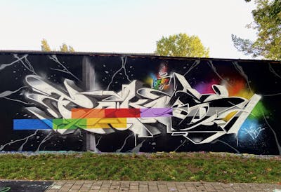 Colorful and White Stylewriting by FOKUS.81. This Graffiti is located in Nürnberg, Germany and was created in 2020. This Graffiti can be described as Stylewriting and Wall of Fame.