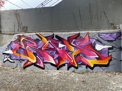 Colorful Stylewriting by ras. This Graffiti is located in Jakarta, Indonesia and was created in 2022.