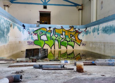 Colorful Stylewriting by Riots. This Graffiti is located in Malta and was created in 2012. This Graffiti can be described as Stylewriting and Abandoned.