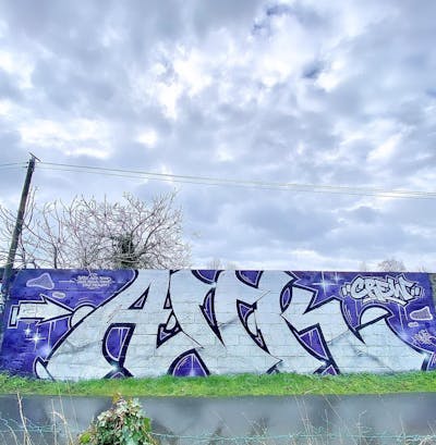 Chrome and Violet Stylewriting by Signo. This Graffiti is located in France and was created in 2024.