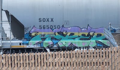 Cyan and Colorful Stylewriting by Paper. This Graffiti is located in United States and was created in 2020. This Graffiti can be described as Stylewriting, Trains and Freights.